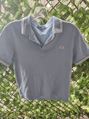 Fred Perry Light Blue Twin-Tip Polo